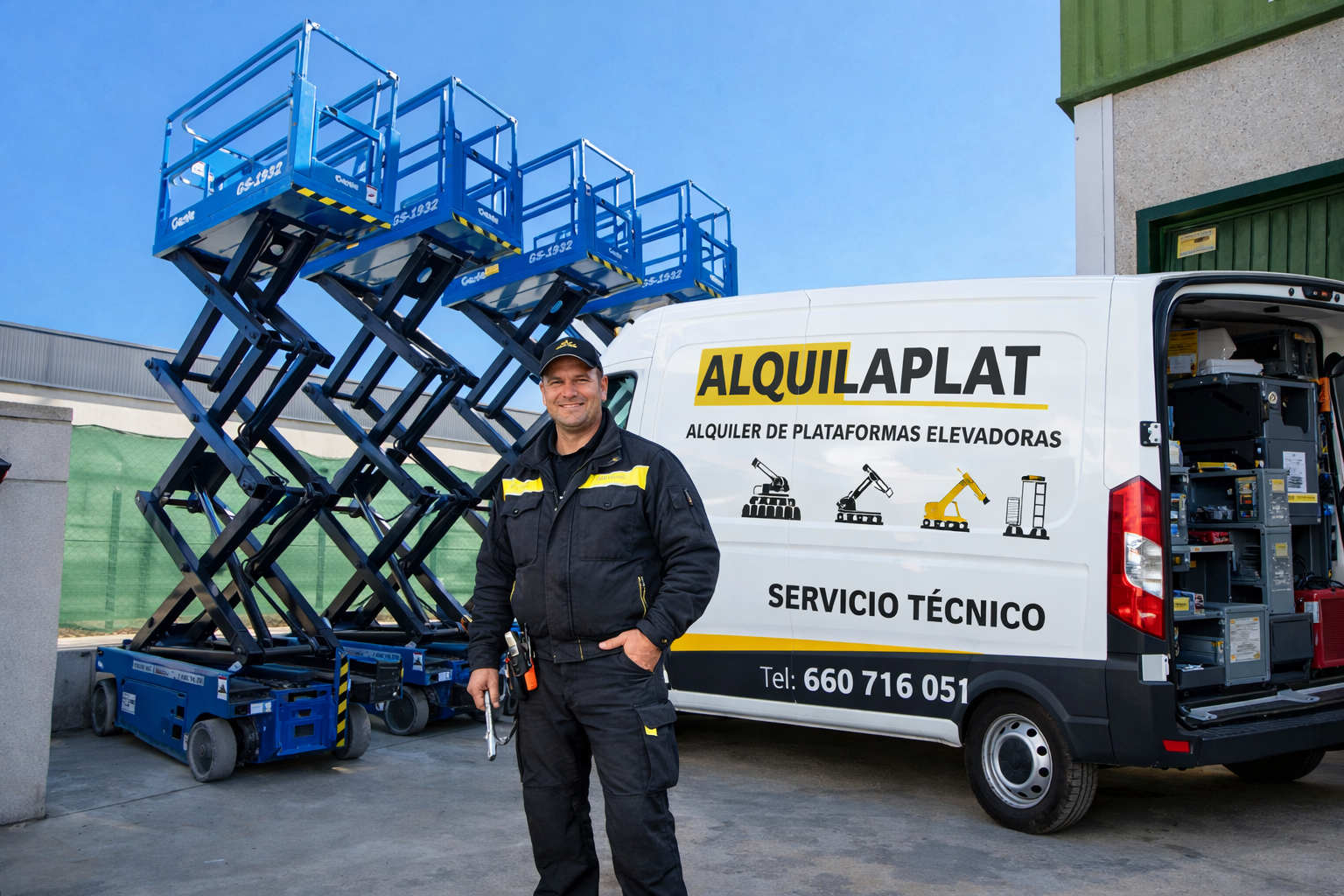 Equipo ALQUILAPLAT - Servicio Técnico en Obra